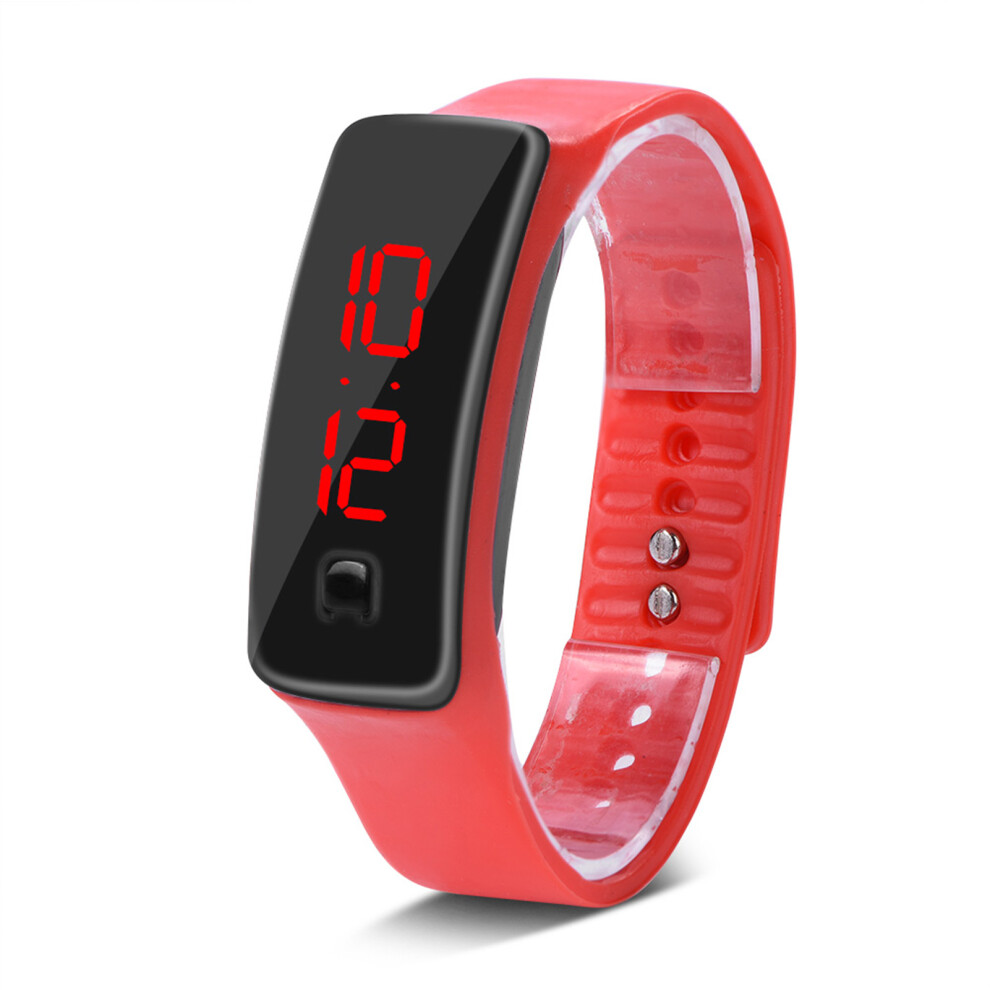 Sports Led Watch With Silicone Band 12-Hour Digital Dial Electronic Watch 4651351754836
