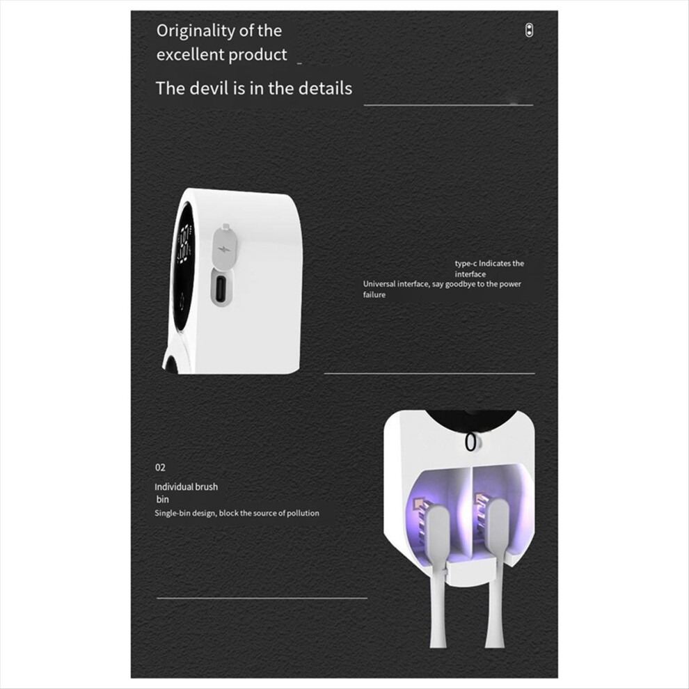 Semoic Uv Toothbrush Holder Tooth Brush Head Disinfection