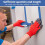 10 Rolls Blue Painters Tape Wall Safe Paint 1.2 In 4