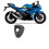 Carbon Fiber Motorrad Auspuff Port Protector 5