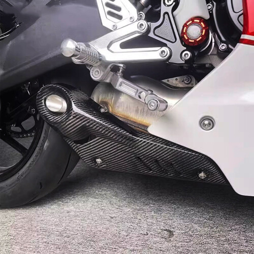Auspuff Abdeckung Carbon Fiber Protector Wärme Schild 2