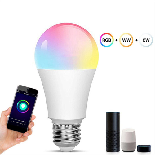 2Pcs Tuya Smart E27 Bulb,Dimmable WIFI Bulb, Contr 2