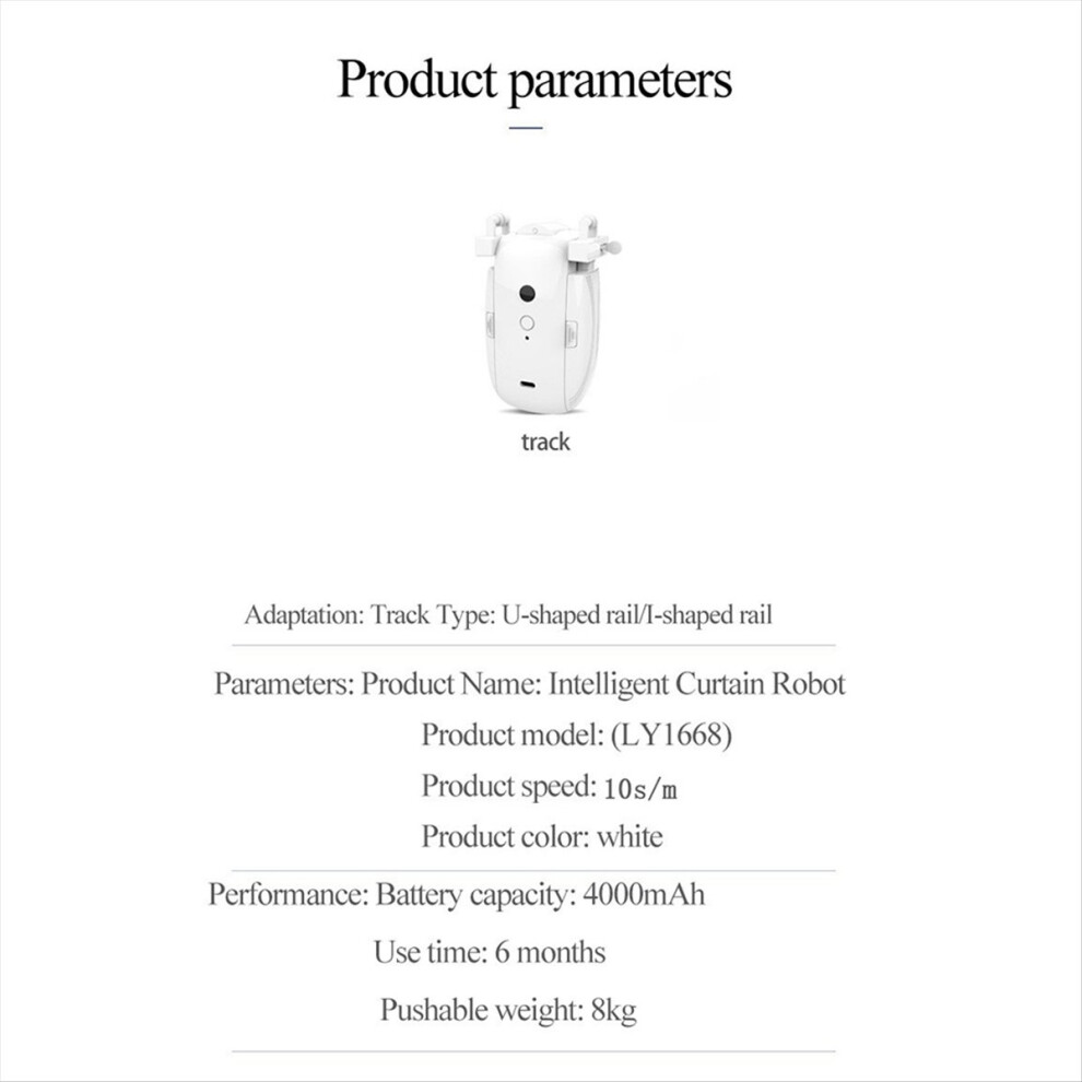 Tuya Smart Zigbee Curtains Robot T/U-Rail Tracks A 4853239169118