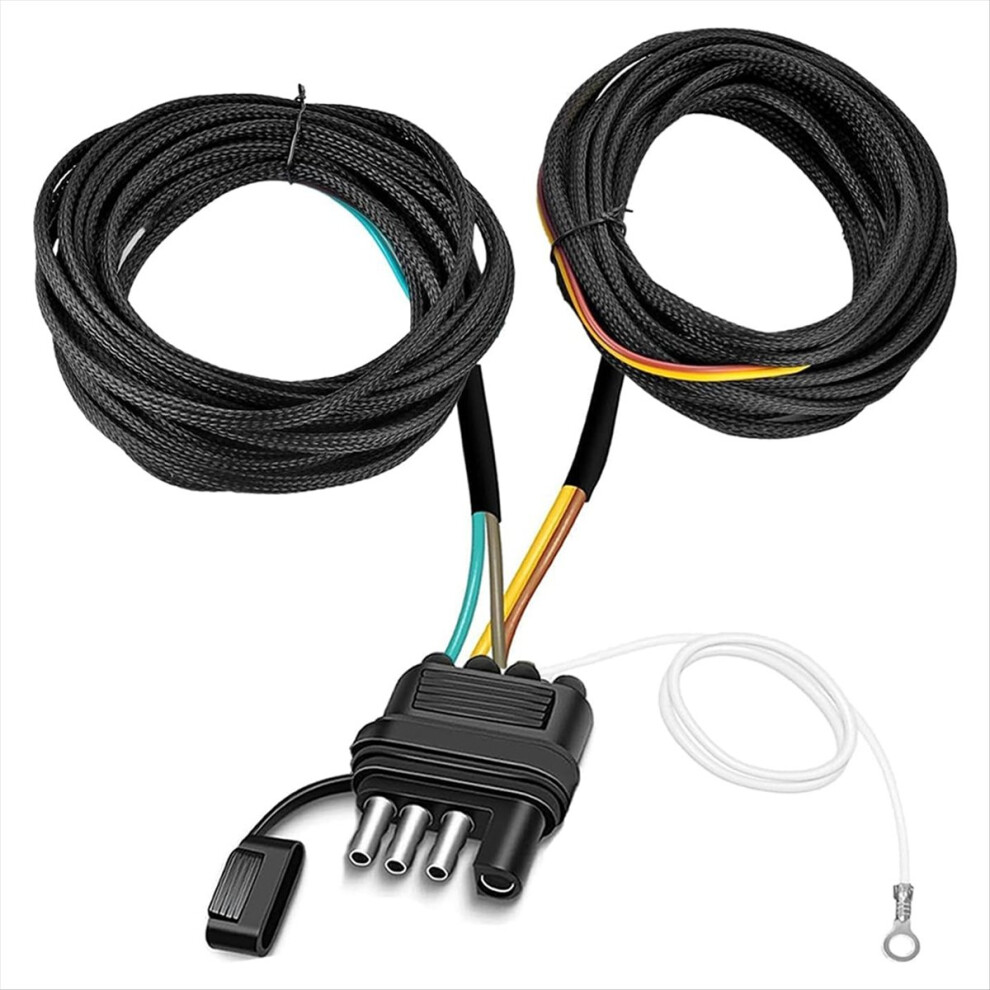 26Ft Trailer Wiring Harness Kit, 4 Pin 5 Wire Harn 4853239169811