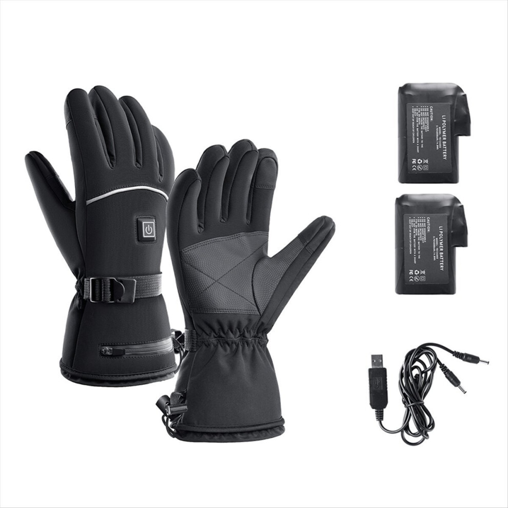 Winter Smart Electric Heating Gloves Windproof War 4853239174815