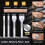56Pcs Leder Nähen-Beutel-Kit,mit 4mm ProngSe 8