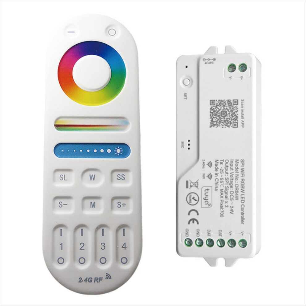 Dr04w Tuya Spi Wifi Rgbw Led Controller Dimmer Wor 4853239195537