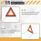 8K0860251A Triangle Warning Sign for Golf - A3 Q5 9