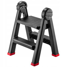 KADAX Leiter, 2 Stufen, Leiter, Klapphocker, Plattform, 150 kg, polnisches Produkt