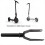Aluminum Alloy Front Fork Replaced Part for M365 E 5