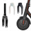 Front Wheel Bracket with Plastic Cover for M365 1S 3