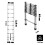 KADAX Aluminium-Teleskopleiter 2,6 m 9 Sprossen 2