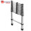KADAX Aluminium-Teleskopleiter 2,6 m 9 Sprossen 6