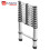 KADAX Aluminium-Teleskopleiter 3,2 m 11 Sprossen 6