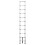 KADAX Aluminium-Teleskopleiter 3,2 m 11 Sprossen 13