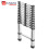 KADAX Aluminium-Teleskopleiter 3,8 m 13 Sprossen 6