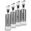 Oil Vinegar Dispenser Bottle Modern Kitchenware Silver 4pcs 6