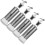 Oil Vinegar Dispenser Bottle Modern Kitchenware Silver 4pcs 1