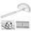 Stainless Steel 0-180 Protractor Ruler Measuring Tool, 19.7x5.2cm 1