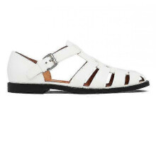 (43, Black) Men's Sport Sandals Closed Toe Outdoor Handmade Leather Sandal