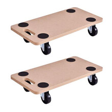 Goplus Furniture Moving Dolly  Heavy Duty Wood Rolling Mover with Wheels for Piano Couch Fridge Heavy Items  Securely Holds 500 Lbs (23"" x11.5"" Plat
