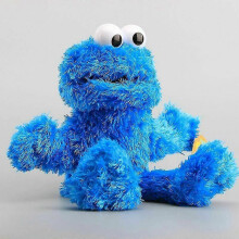 (blue) Plush Animal Elmo Cookie Monster Children's Day Gift