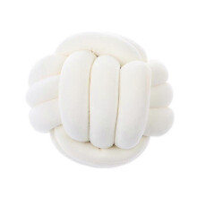 (7.9*7.9 Inch, White) Soft Knot Ball Throw Pillow Decor Cushion B