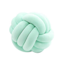 (7.9*7.9 Inch, Light Green) Soft Knot Ball Throw Pillow Decor Cushion B