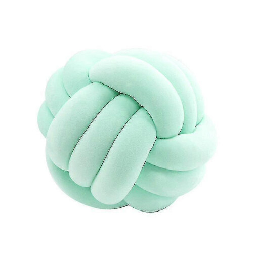 (7.9*7.9 Inch, Light Green) Soft Knot Ball Throw Pillow Decor Cushion B
