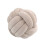 (7.9*7.9 Inch, Light brown) Soft Knot Ball Throw Pillow Decor Cushion B 1