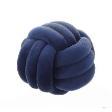 (9.8*9.8 Inch, Navy Blue) Soft Knot Ball Throw Pillow Decor Cushion B