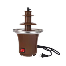 Chocolate Fountain Machine, 3-Tier Fondue, Easy Assembly, Nacho Cheese and Ranch Sauces for Parties and Weddings