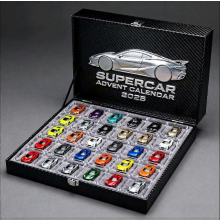 2025 Christmas Advent Calendar – Full-Style Acrylic Supercar Decoration