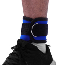 Blaue Knöchelriemen für Bein- und Fußkrafttraining, langlebiges Neopren (48 cm)