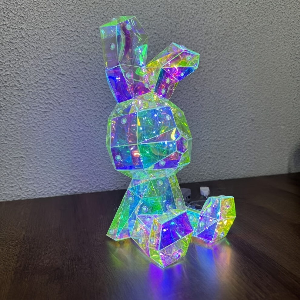 Skesrjtop (Rabbit (20Cm)) Christmas Led Rabbit Light | 1Pc Easter Bunny Fairy Statue, Fantasy Fairy Tale Glowing Night Light, Desktop Novel Light