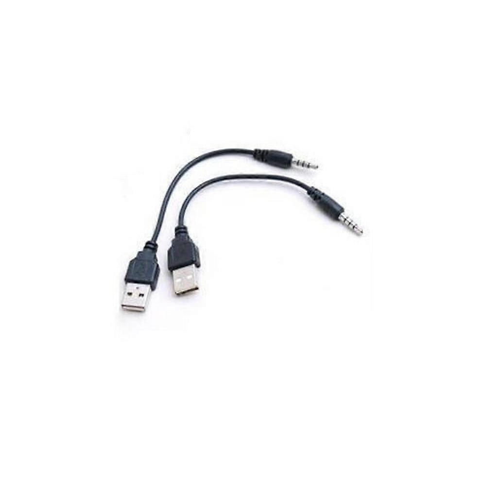 Kikidex (As Show, One Size) Ubs Male To 3.5 Audio Cable 3.5 To Usb 3.5 Male To Usb Male Conversion Cable Data Cable Cable,3Pack
