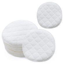 Nursing Breast Pads 12 Pack Reusable Cotton Nursing Pads Washable Highly Absorbent 3.74 X 3.74 Inch 9.5 X 9.5 Cm