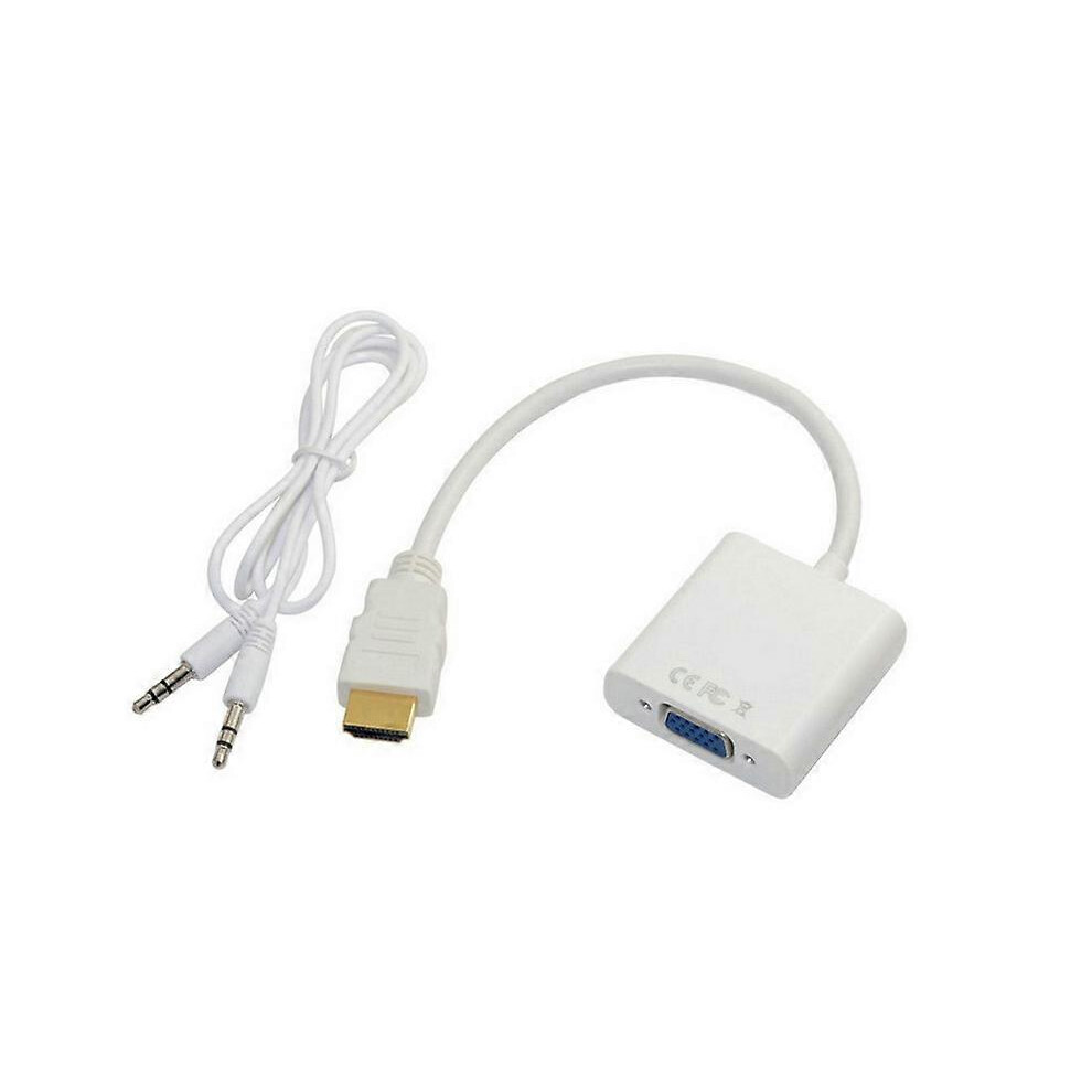 Kikidex (As Show, One Size) Hdmi To Vga Converter Cable Hdmi Adapter Conversion Cable With Audio Port,2Pack