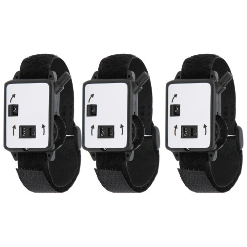 3Pcs Golf Score Counter Uhr Manuelle Art Stroke