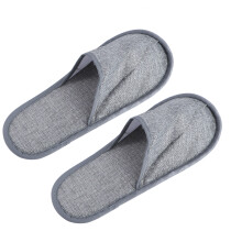 10Paren Eenvoudige Grijze Hotel Slippers Wegwerp Voor Spa En