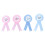4 -anstecker , kreative , + rosa 5