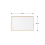 White cork notice board wooden natural frame 90x60 cm 4