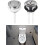 Toilet Push Button 38mm Thread Diameter Single Push Button Toilet Water Button Replacement Bathroom 2