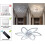 Ceiling Fans with Lights and Remote, Modern Dimmable LED 9