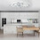 Modern Ceiling Fans with Lights,Acrylic Chandelier Dimmable Flush Mount 8