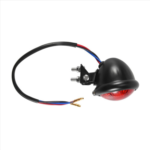 Κόκκινο 12V Led Black Cafe Racer πίσω φως για μπαλτά 2