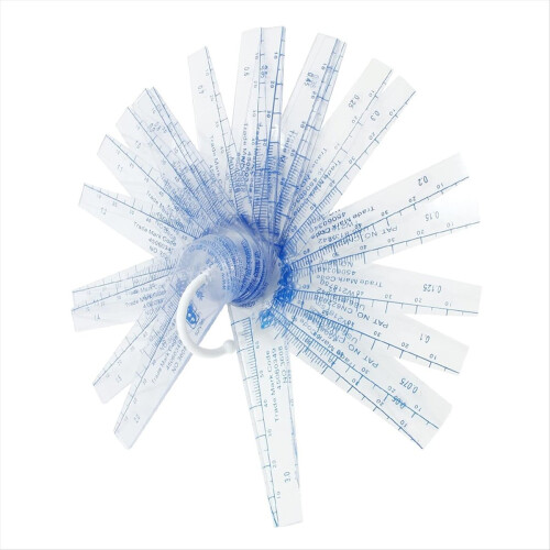 1 Pack Plastic Feeler Gauge 0.05-3mm Thickness Measuring Tools 1