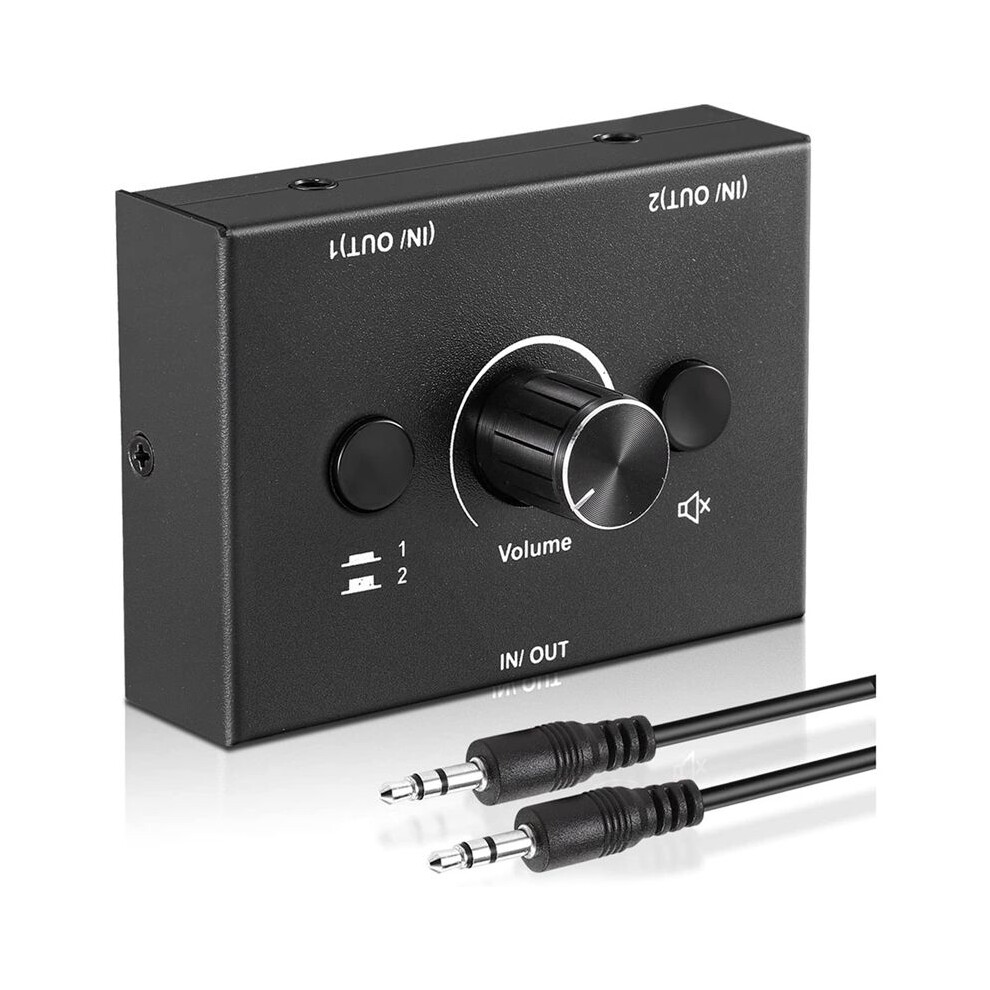 3.5Mm Audio Switcher,2 Input 1 Output/1 Input 2 Output Audio Splitter 4853718778329