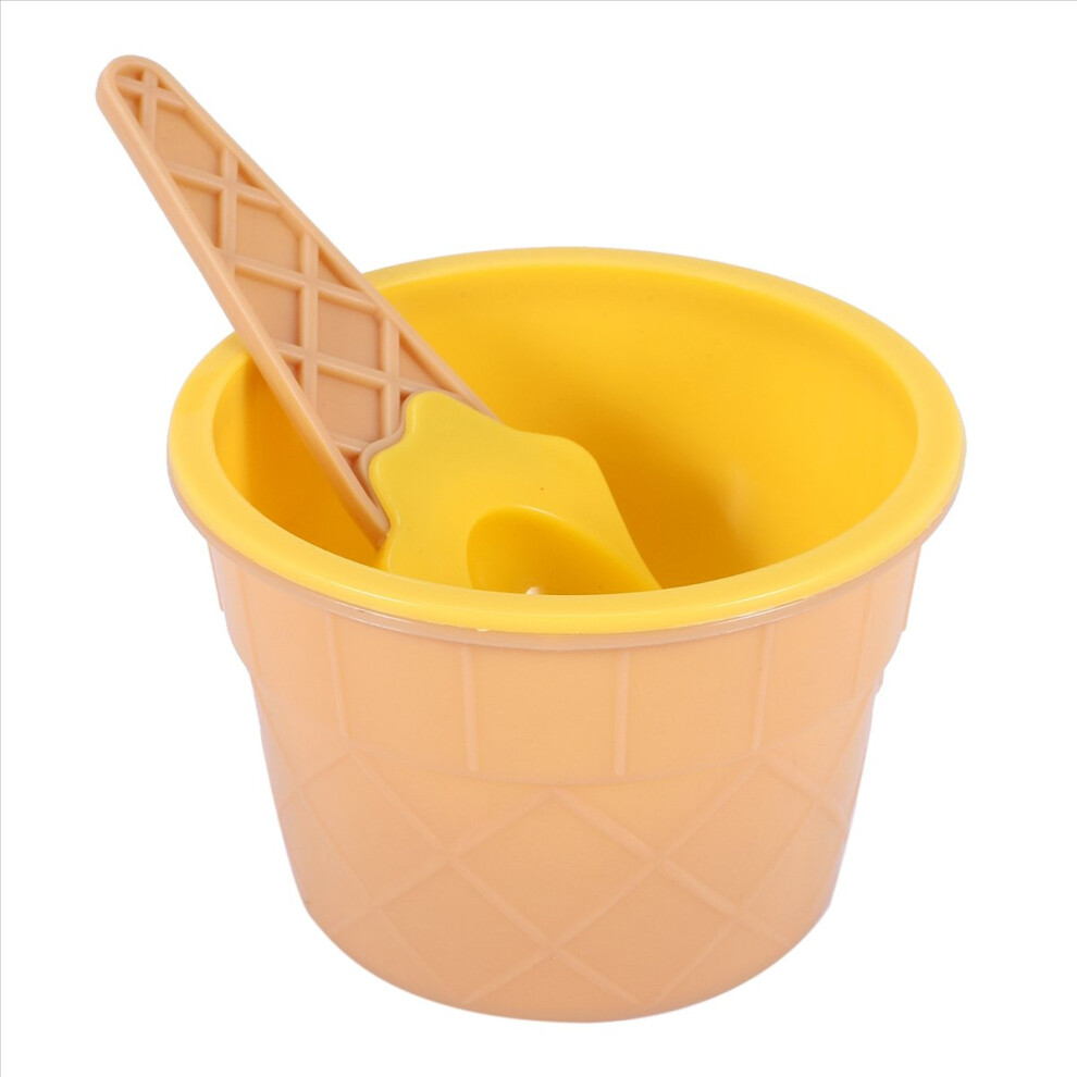 6Pcs Ice Bowl Set Different Color Ice Spoon Children Bowl Cream Umærket