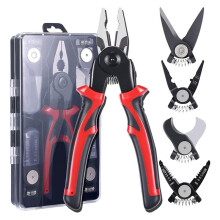 5-PCS Plier Tool Set, 5 in 1 Versatile Tool Kit, with Linesman Plier